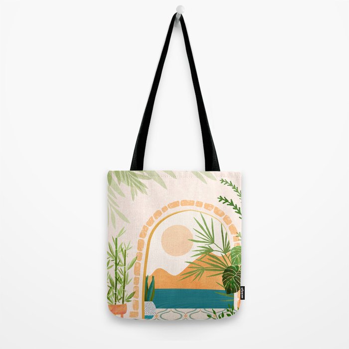 Baja California Villa Landscape Tote Bag Gallery Image 2