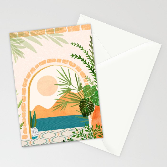 Baja California Villa Landscape Stationery Card Gallery Image 2