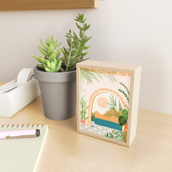 Baja California Villa Landscape Mini Art Print Gallery Image 2