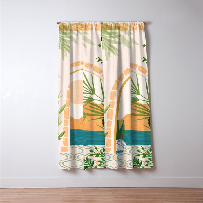 Baja California Villa Landscape Window Curtain Gallery Image 3