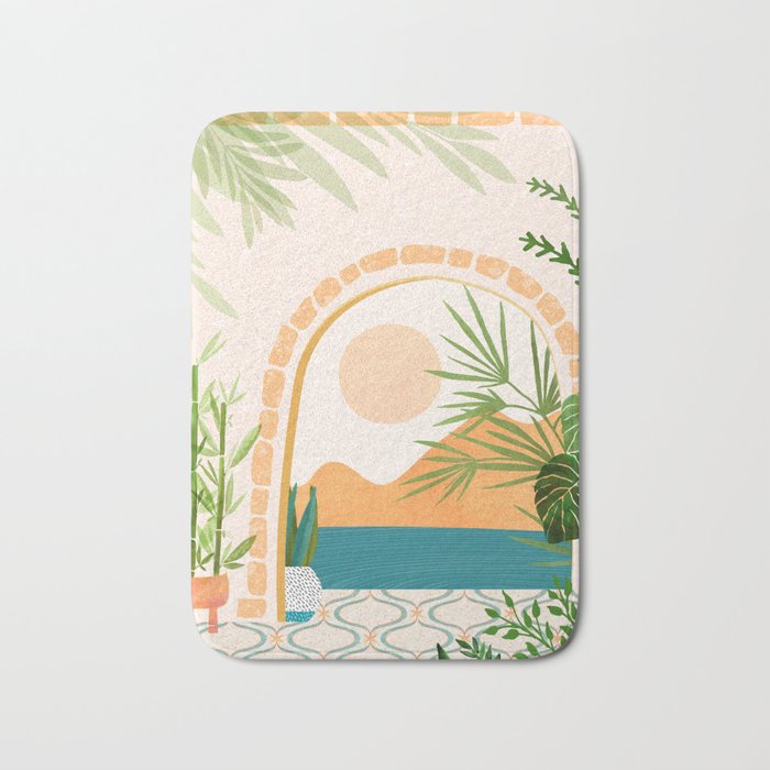 Baja California Villa Landscape Bath Mat Gallery Image 1