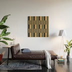Mixed Stripes Pattern XXV Bold Earthy Wood Wall Art Gallery Image 2