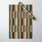 Mixed Stripes Pattern XXV Bold Earthy Wrapping Paper Gallery Image 1