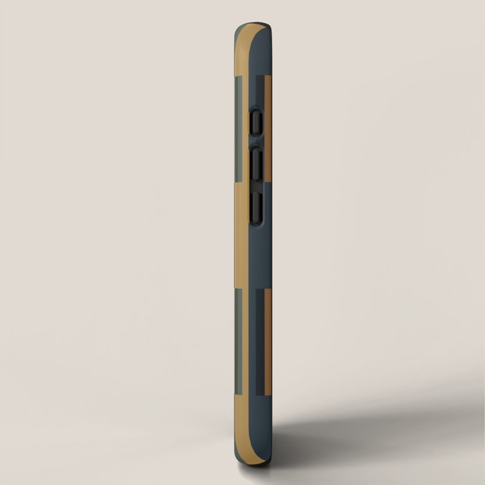 Mixed Stripes Pattern XXV Bold Earthy iPhone Case Gallery Image 2