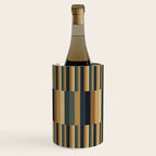 Mixed Stripes Pattern XXV Bold Earthy Wine Chiller Gallery Image 3