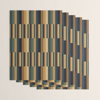 Mixed Stripes Pattern XXV Bold Earthy Wrapping Paper Gallery Image 3