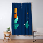 Bird Stack III Illustration Window Curtain Gallery Image 5