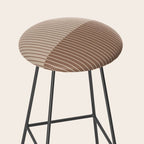 Color Block Lines XLII Coffee Creme Stool Gallery Image 2