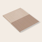 Color Block Lines XLII Coffee Creme Notebook Gallery Image 2