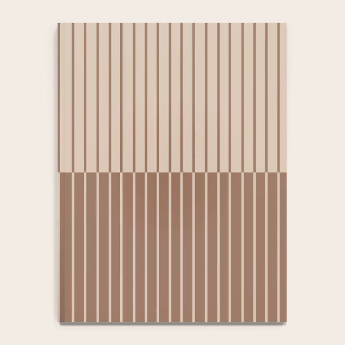 Color Block Lines XLII Coffee Creme Notebook Gallery Image 4
