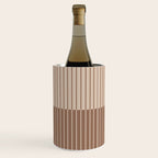 Color Block Lines XLII Coffee Creme Wine Chiller Gallery Image 2