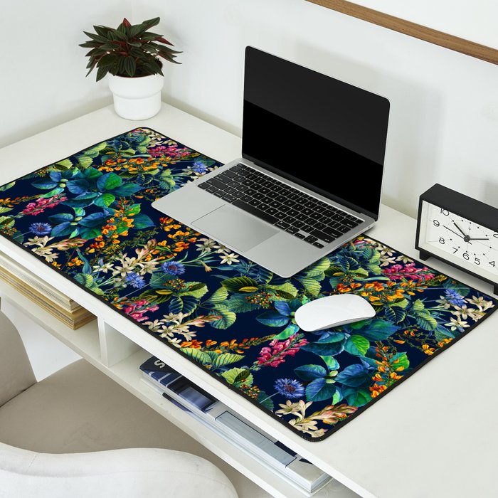 Blue Night Garden Desk Mat Gallery Image 2