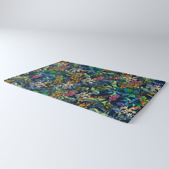 Blue Night Garden Rug Gallery Image 3