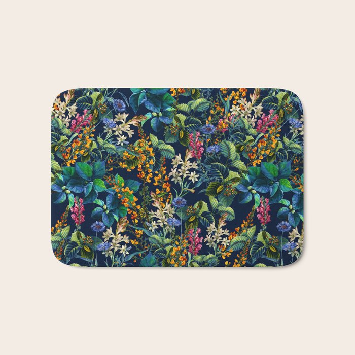 Blue Night Garden Bath Mat Gallery Image 1