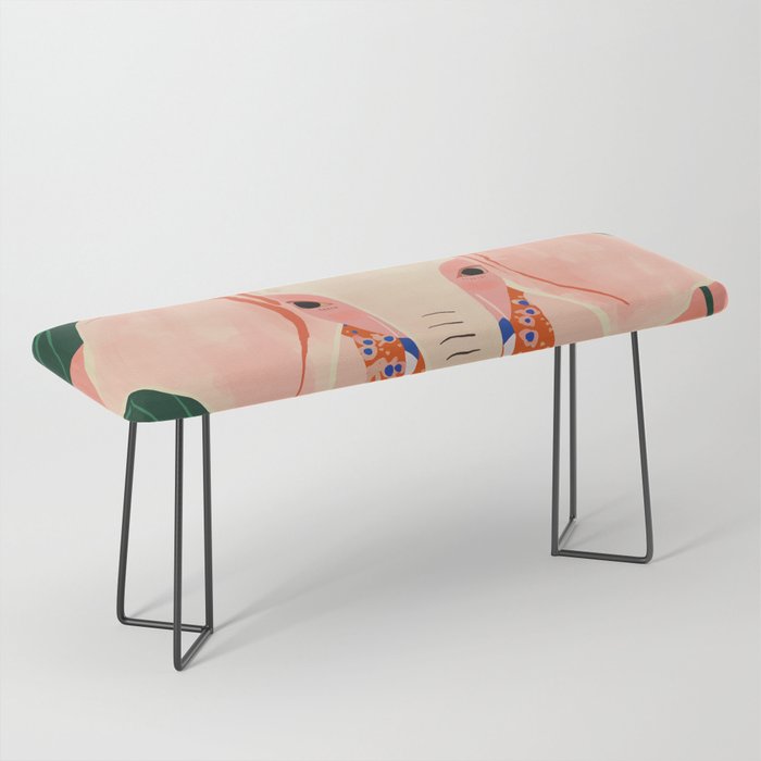 Yoga Meditating Elephant Bench Gallery Image 1