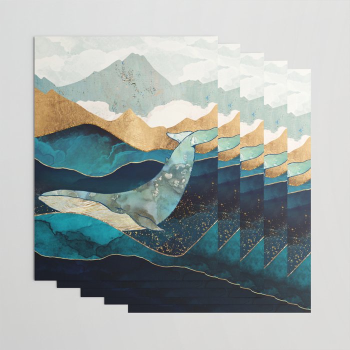Blue Whale Wrapping Paper Gallery Image 3