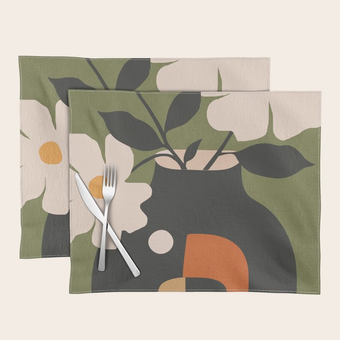 Geometric Blossom 3 Placemat Gallery Image 1