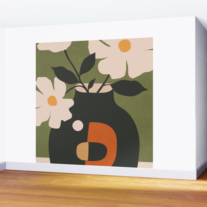 Geometric Blossom 3 Wall Mural Gallery Image 2