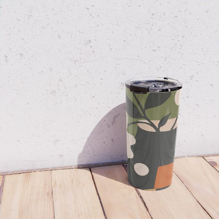 Geometric Blossom 3 Travel Mug Gallery Image 4