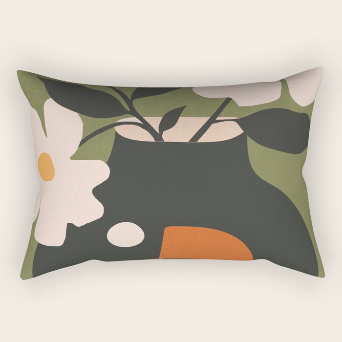 Geometric Blossom 3 Rectangular Pillow Gallery Image 2