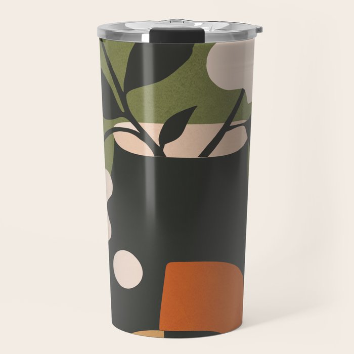 Geometric Blossom 3 Travel Mug Gallery Image 1