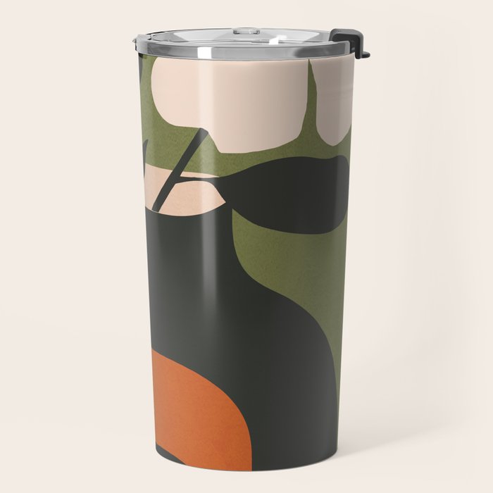 Geometric Blossom 3 Travel Mug Gallery Image 2