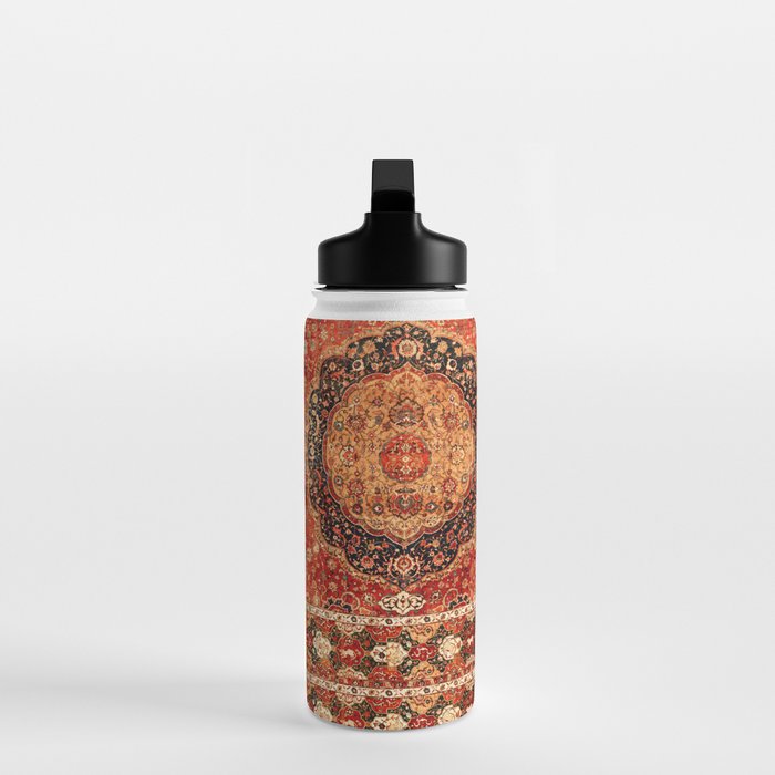 Seley 16th Century Antique Persian Carpet Print Water Bottle Gallery Image 3