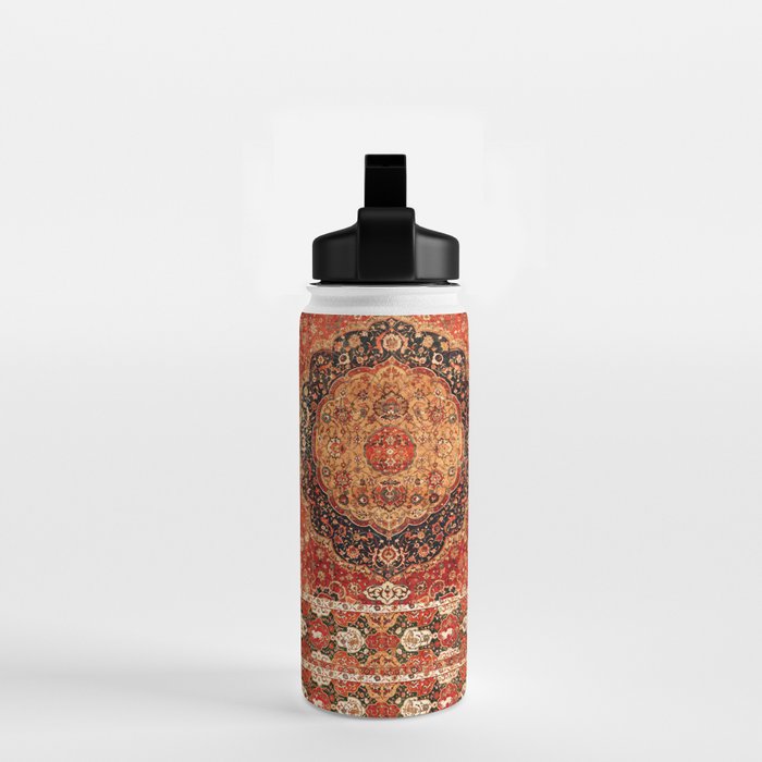 Seley 16th Century Antique Persian Carpet Print Water Bottle Gallery Image 2