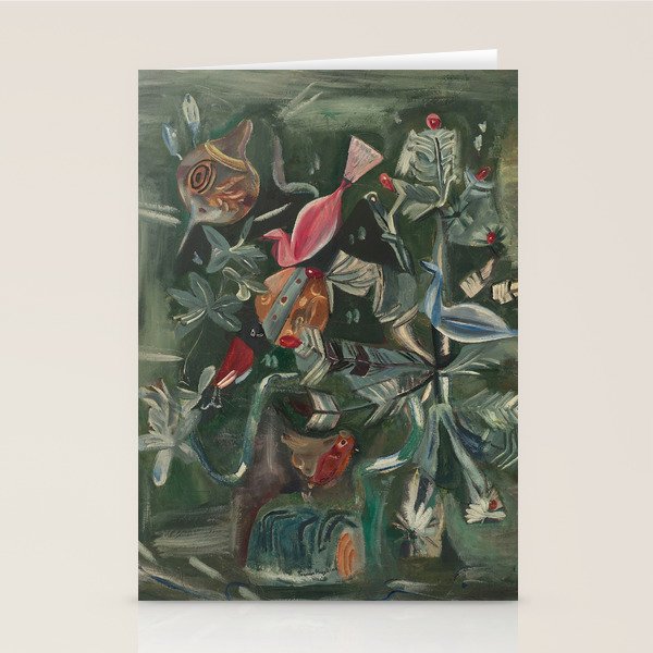 Christmas Tree by Frances Hodgkins # 1940s Stationery Card Gallery Image 2