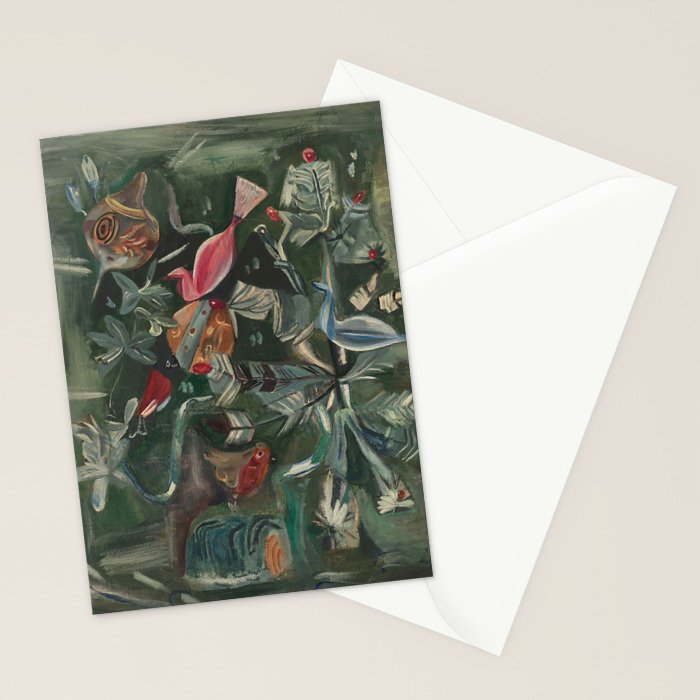 Christmas Tree by Frances Hodgkins # 1940s Stationery Card Gallery Image 2