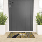 Klimt Black Cat Masked Bandit with Three Paws Welcome Mat Gallery Image 3