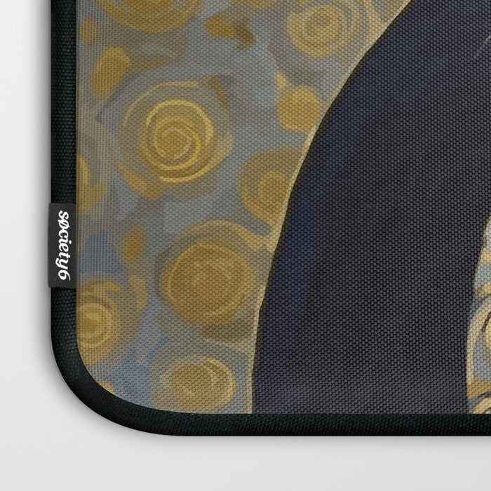 Klimt Black Cat Masked Bandit with Three Paws Laptop Sleeve Gallery Image 3