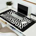 Onyx Ferns: Black & White Matisse Edition Desk Mat Gallery Image 2