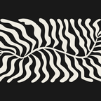 Onyx Ferns: Black & White Matisse Edition Coffee Mug Gallery Image 2