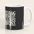Onyx Ferns: Black & White Matisse Edition Coffee Mug Gallery Image 1