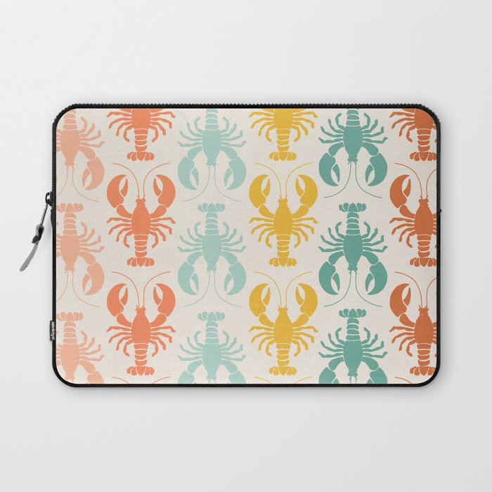 Lobster parade - retro Laptop Sleeve Gallery Image 1
