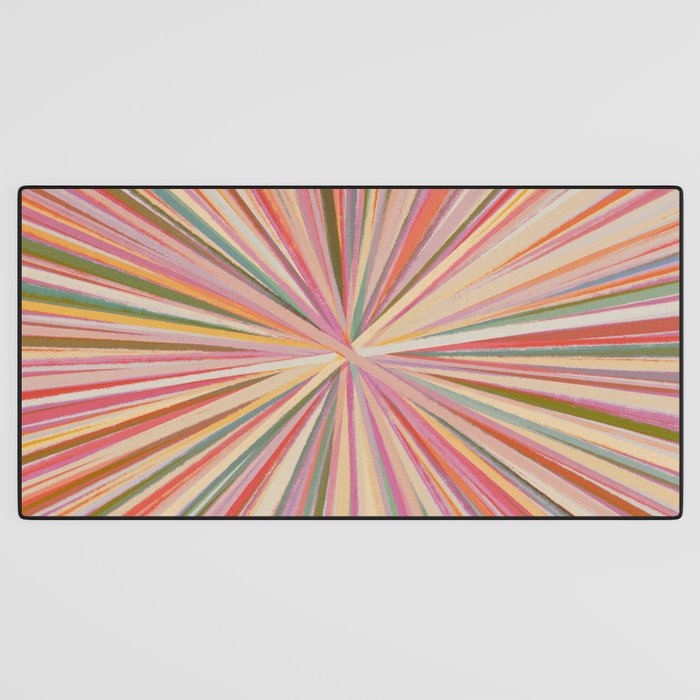 Abstract Pink Bloom Desk Mat Gallery Image 3
