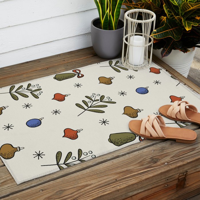 Christmas Pattern #4 Outdoor Rug Gallery Image 2