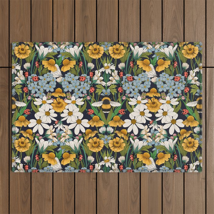 Beehaven in Bloom Outdoor Rug Gallery Image 1