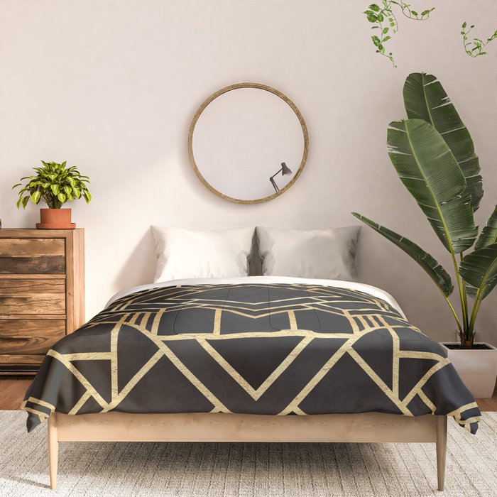 Art Deco Black Comforter Gallery Image 3