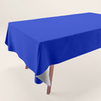 Solid Deep Cobalt Blue Color Tablecloth Gallery Image 1