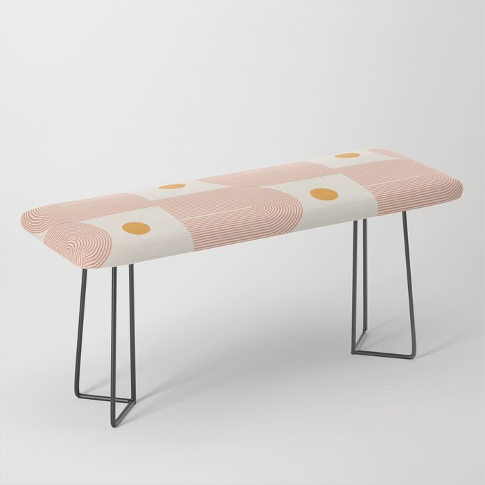 Abstraction_SUN_DOUBLE_LINE_POP_ART_Minimalism_001C Bench Gallery Image 1