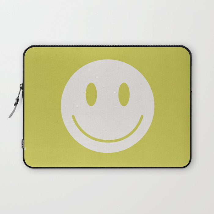 Happy Thoughts Lime Laptop Sleeve