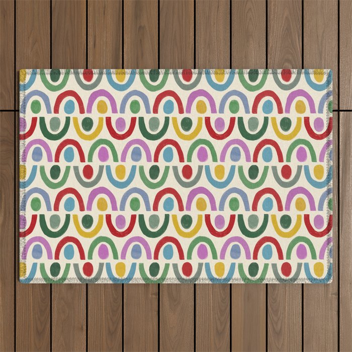 Dopamine Decor Arches and Circles Outdoor Rug Gallery Image 1