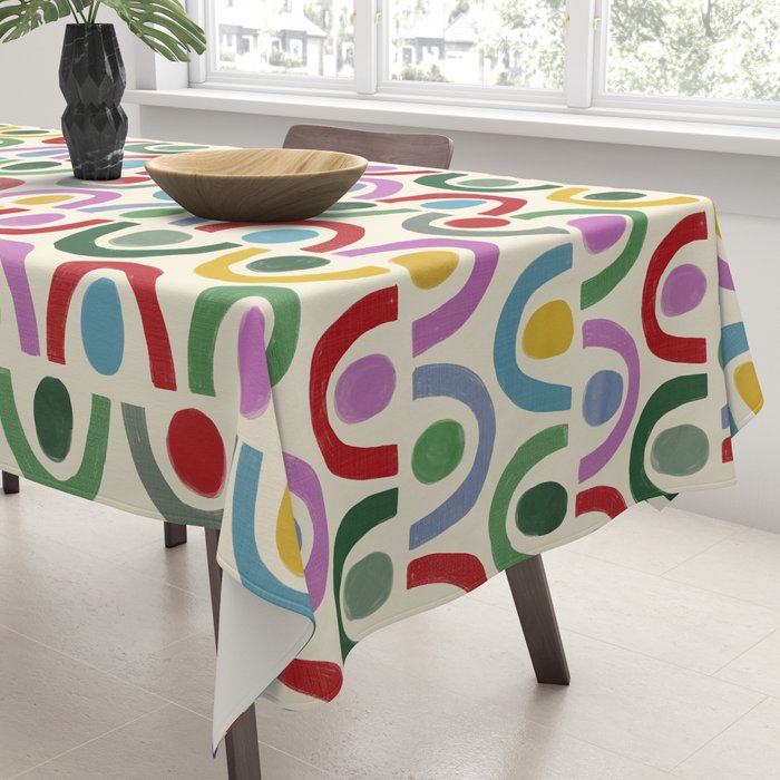 Dopamine Decor Arches and Circles Tablecloth Gallery Image 3