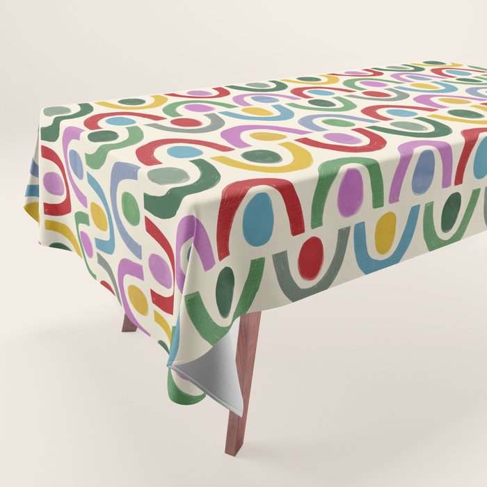 Dopamine Decor Arches and Circles Tablecloth Gallery Image 1