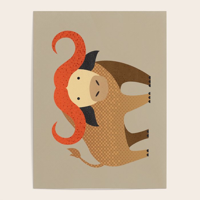 Whimsy Cape Buffalo II Poster Gallery Image 4