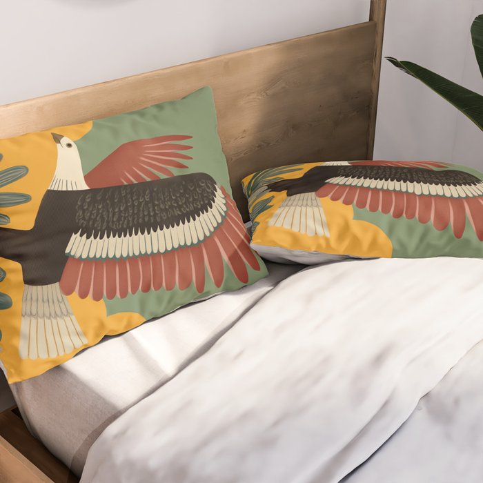 Bald Eagle in Flight Pillow Sham Gallery Image 2