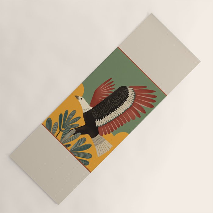Bald Eagle in Flight Yoga Mat Gallery Image 1