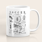 Soccer Player Football Vintage Patent Drawing Print Coffee Mug Gallery Image 1